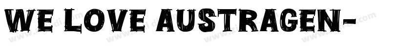 we love austragen字体转换